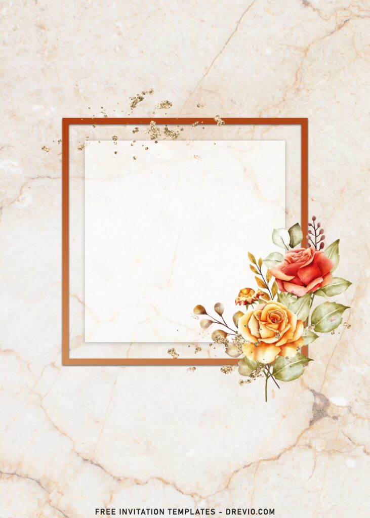 7+ Fairly Beautiful And Stylish Flowers Nuptial Wedding Invitation Templates with rustic background