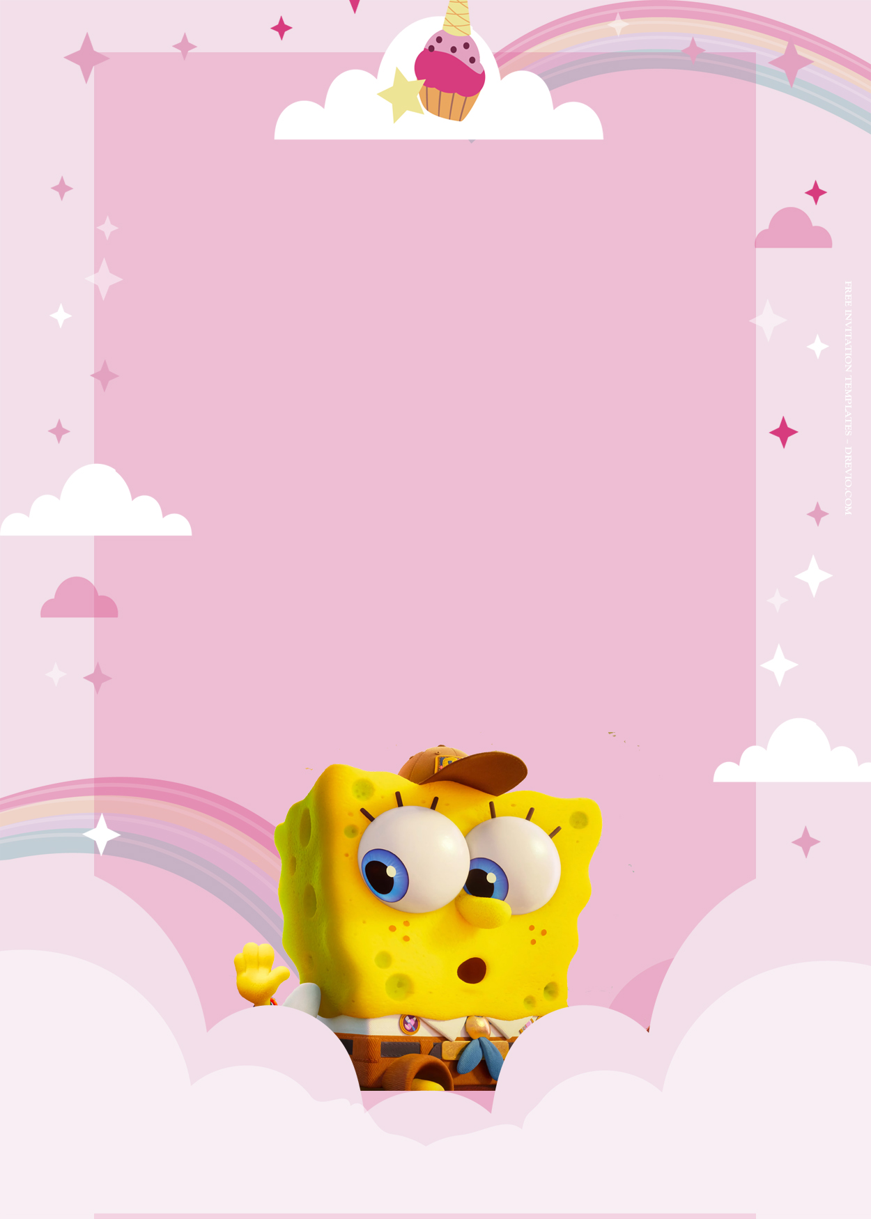 8+ Spongebob Squarepants On The Run Club Birthday Invitation Templates Five