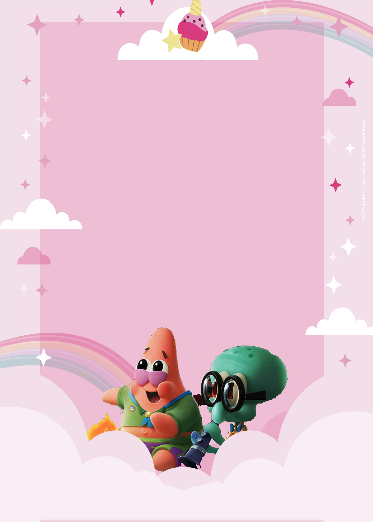 8+ Spongebob Squarepants On The Run Club Birthday Invitation Templates Four