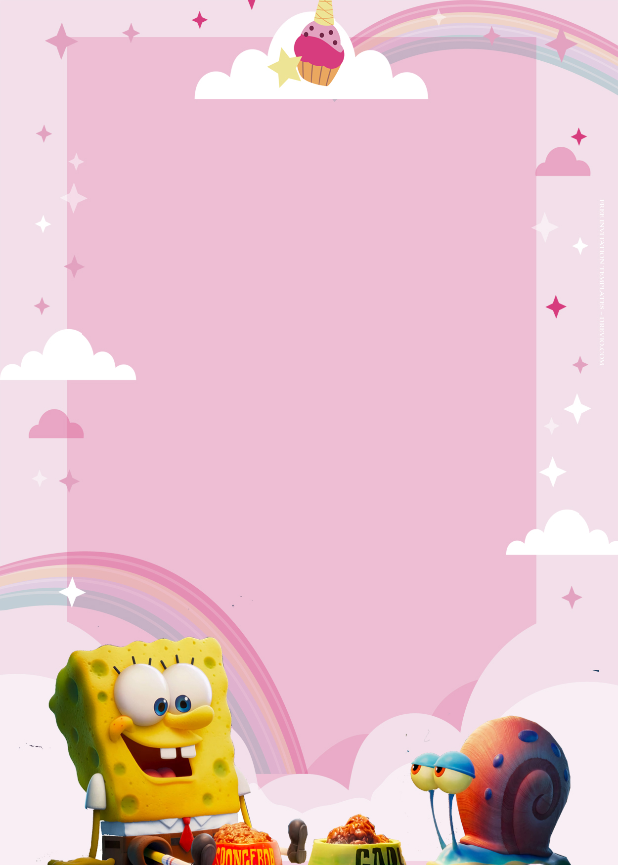 8+ Spongebob Squarepants On The Run Club Birthday Invitation Templates Six