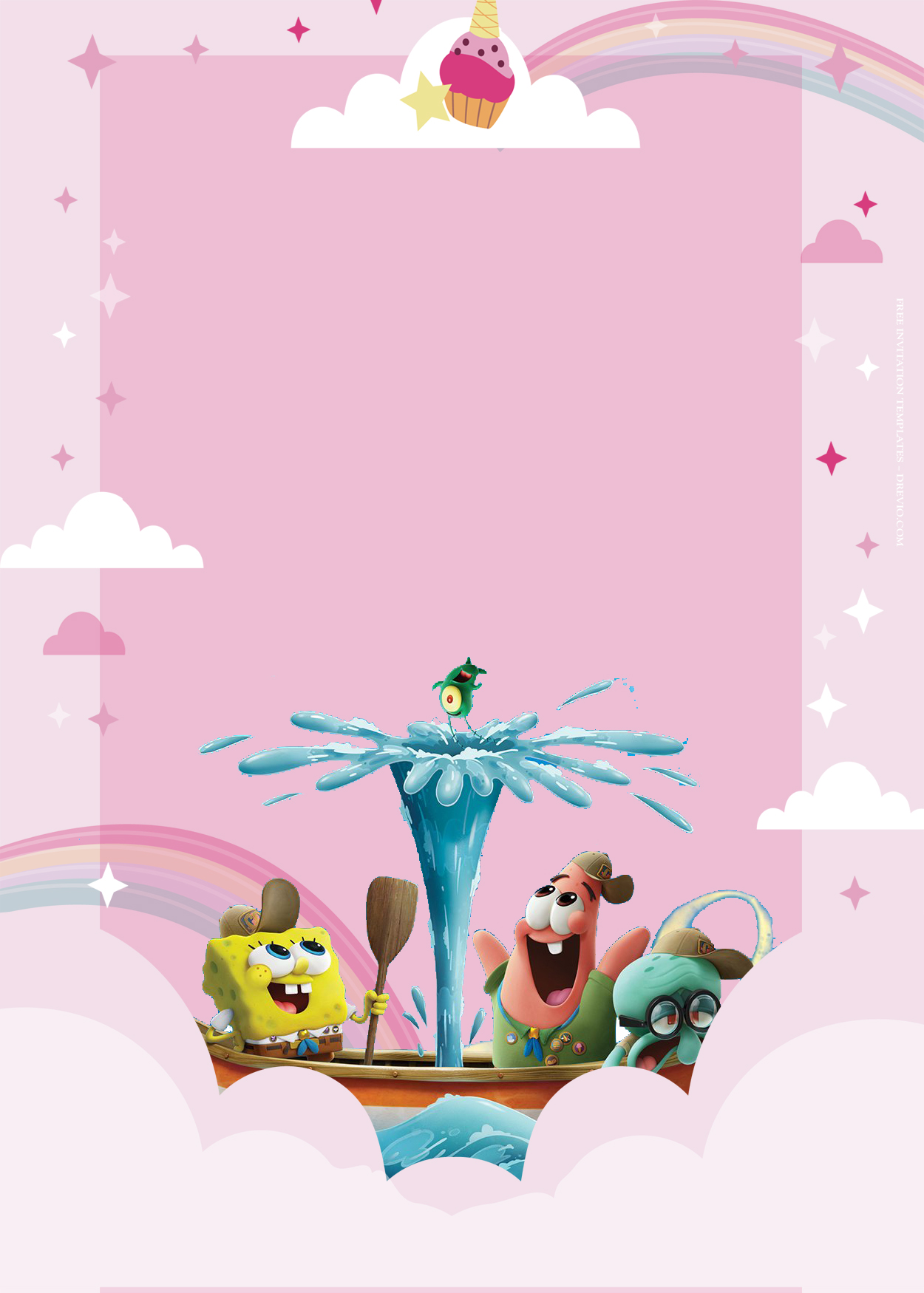 8+ Spongebob Squarepants On The Run Club Birthday Invitation Templates Three