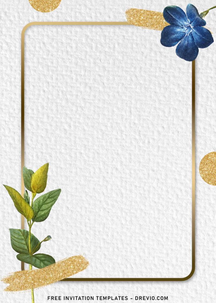 9 Beautiful Papery Blooms Wedding Invitation Templates