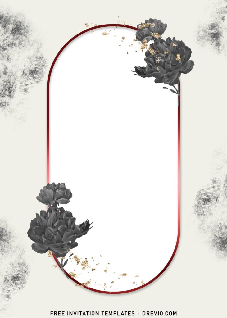 9+ Aesthetic Camelia Blooms Wedding Invitation Templates with subtle floral