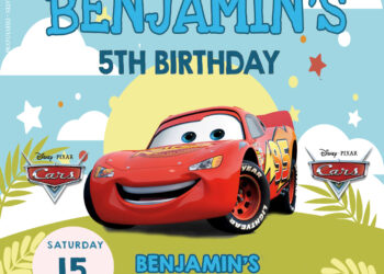 9+ Cars Racing Through The Sky Birthday Invitation Templates Title