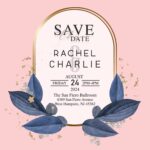 9+ Elegant Blue Foliage Wedding Ceremony Invitation Templates