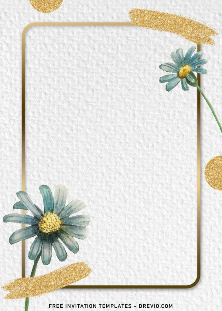 9 Modern Papery Blooms Birthday Invitation Templates