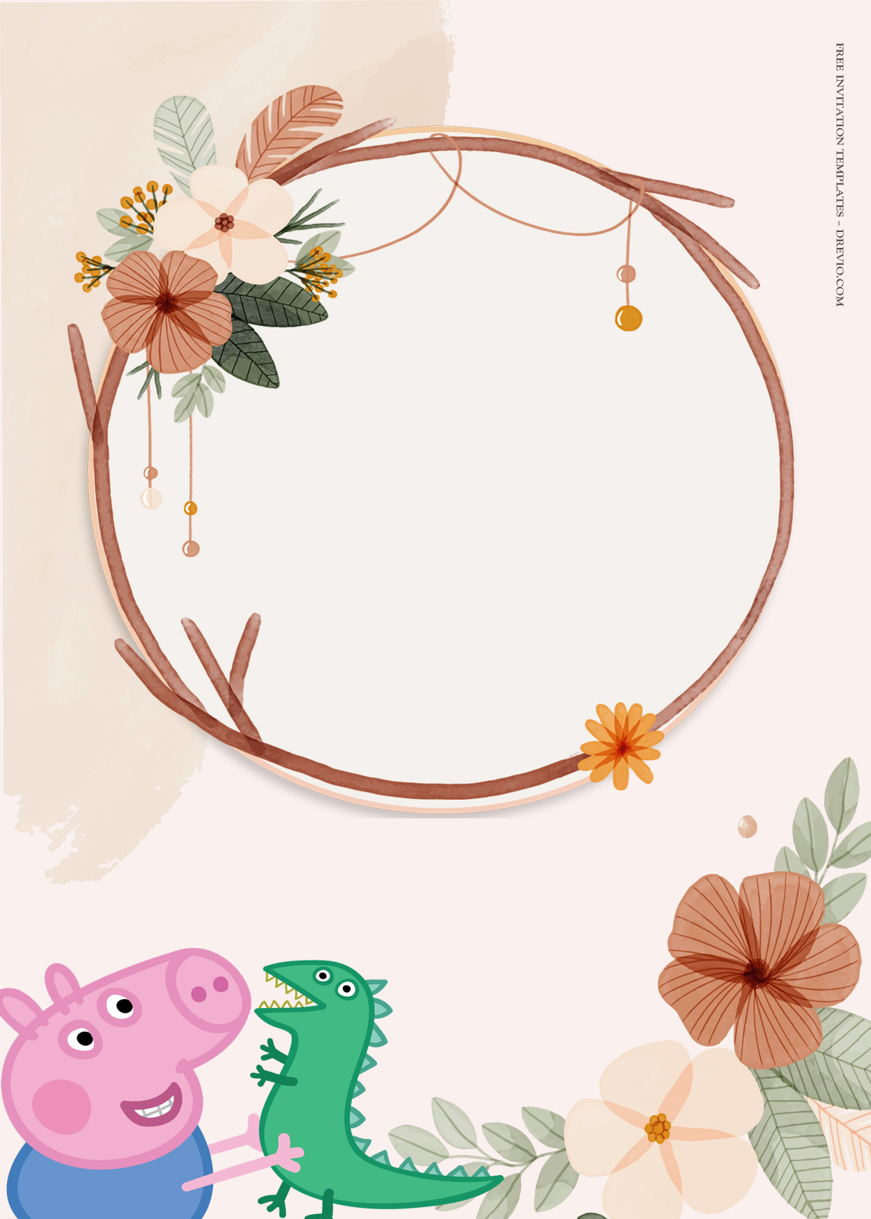 9+ Peppa Pig Blossoming Family Birthday Invitation Templates Four