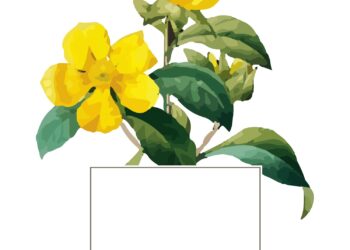 10+ Intricate Wildflowers Party Invitation Templates For Any Occasions with yellow flowers