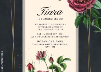 11+ Vintage Botanical Foil Invitation Templates Perfect For Any Seasons