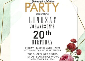 11+ Beautiful Chic Rose And Dahlia Wedding Anniversary Invitation Templates