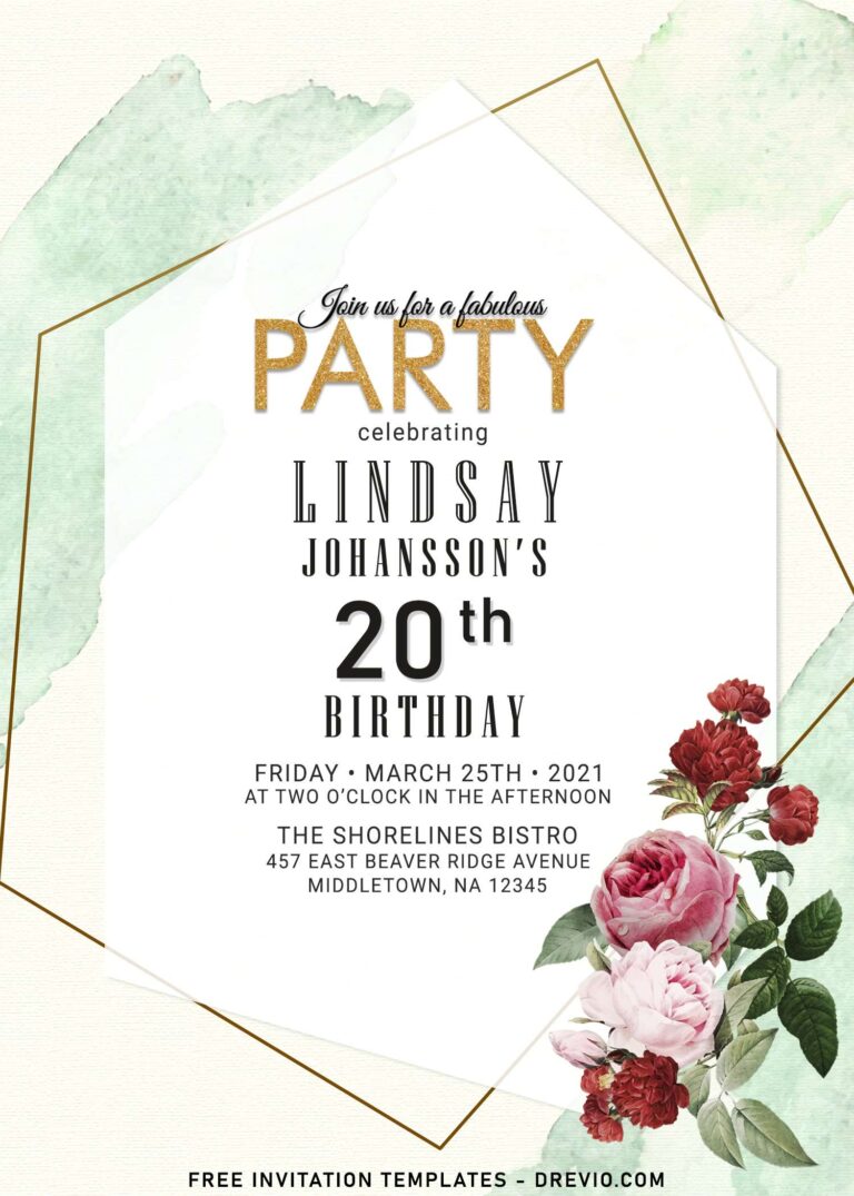 11+ Beautiful Chic Rose And Dahlia Wedding Anniversary Invitation Templates