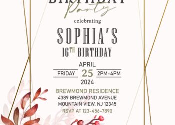 11+ Watercolor Chic Boho Style Birthday Invitation Templates