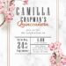 7+ Beautiful Sakura And Marble Birthday Invitation Templates