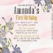 7+ Botanical Periwinkle Floral Birthday Invitation Templates
