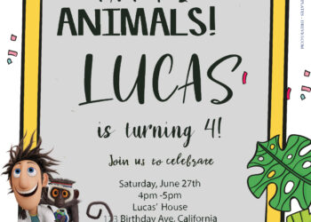 7+ Cloudy With The Chances Of Meatballs Birthday Invitation Templates Title
