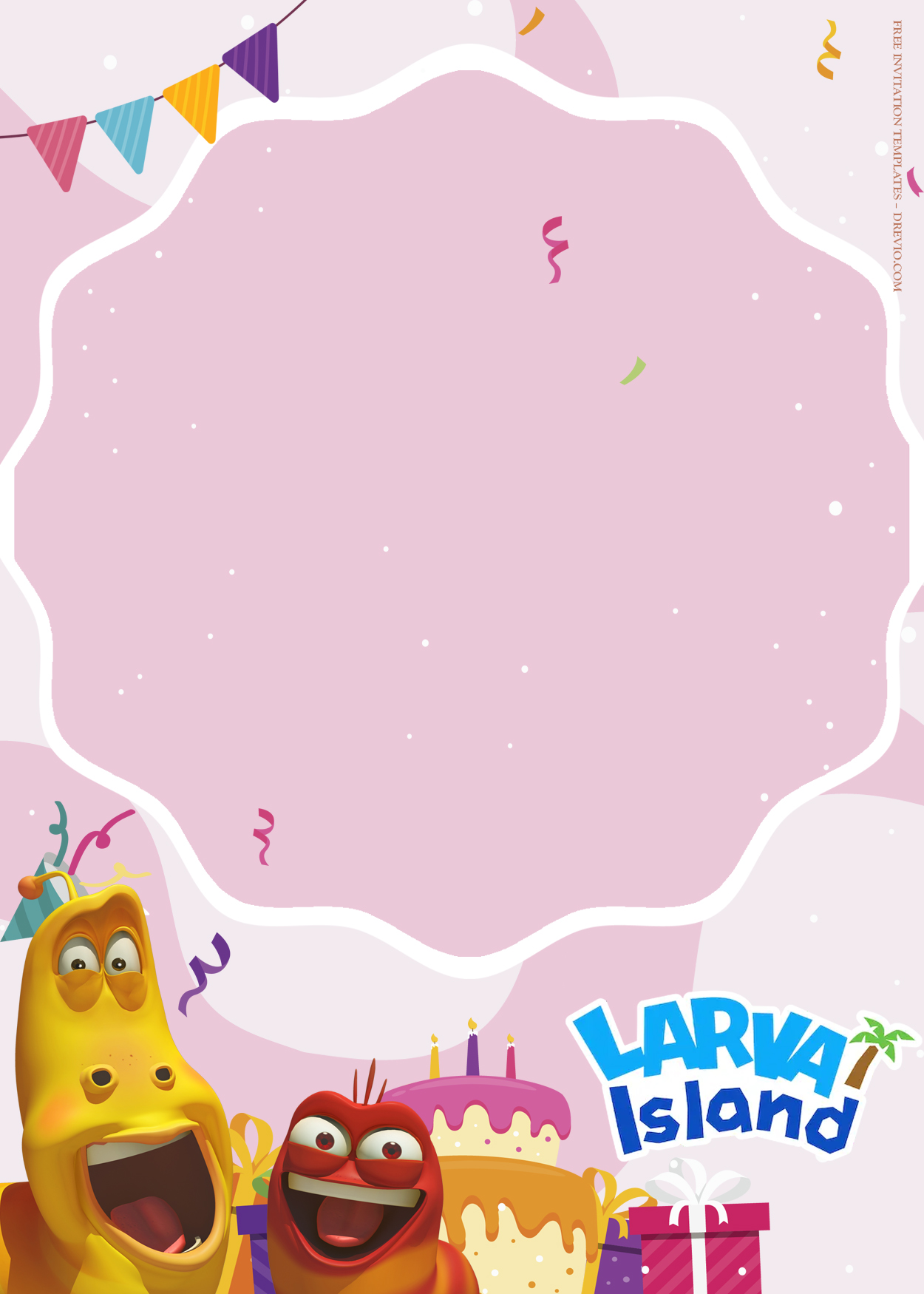 7+ Larva Island Vacation Birthday Invitation Templates Five