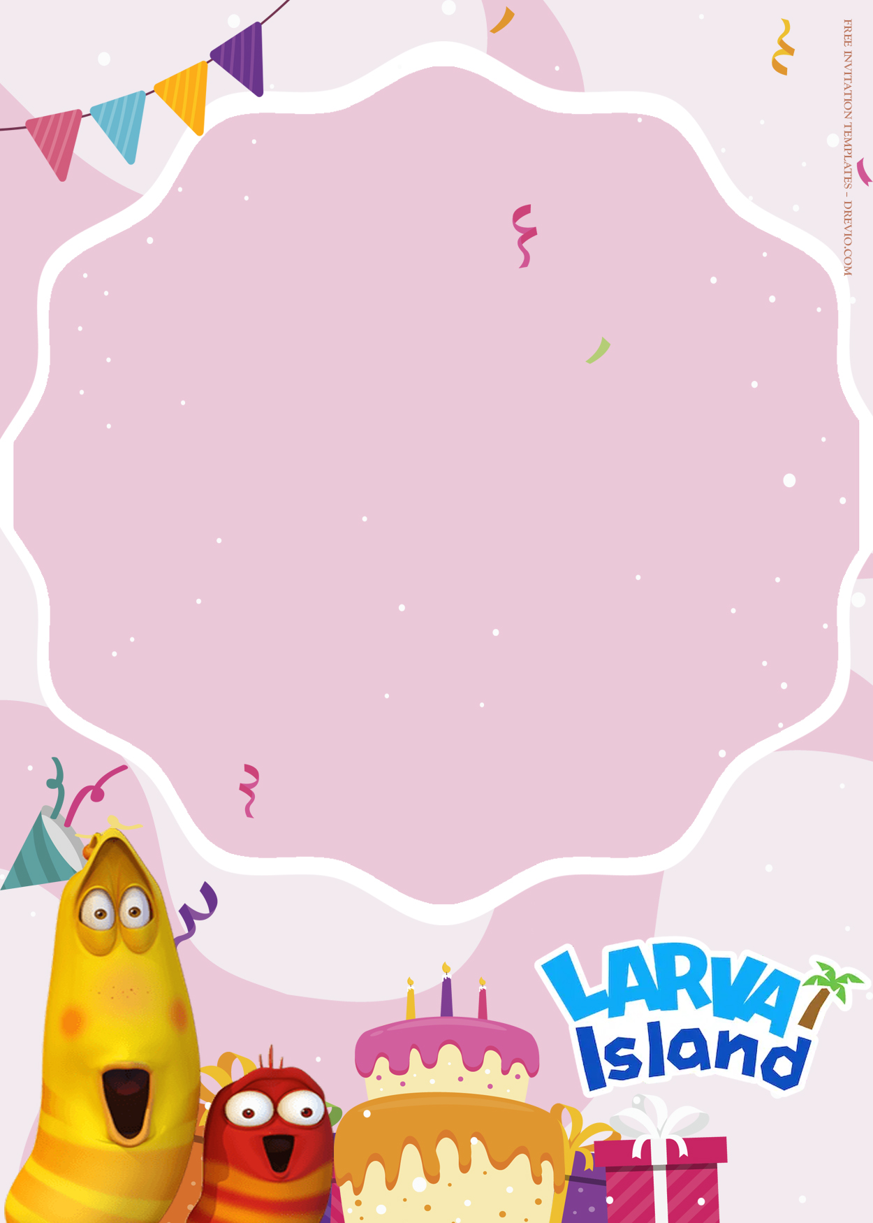 7+ Larva Island Vacation Birthday Invitation Templates Four