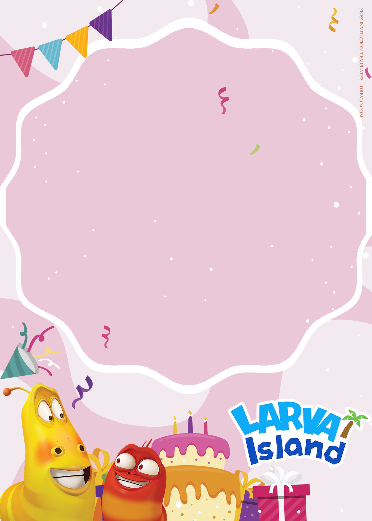 7+ Larva Island Vacation Birthday Invitation Templates One