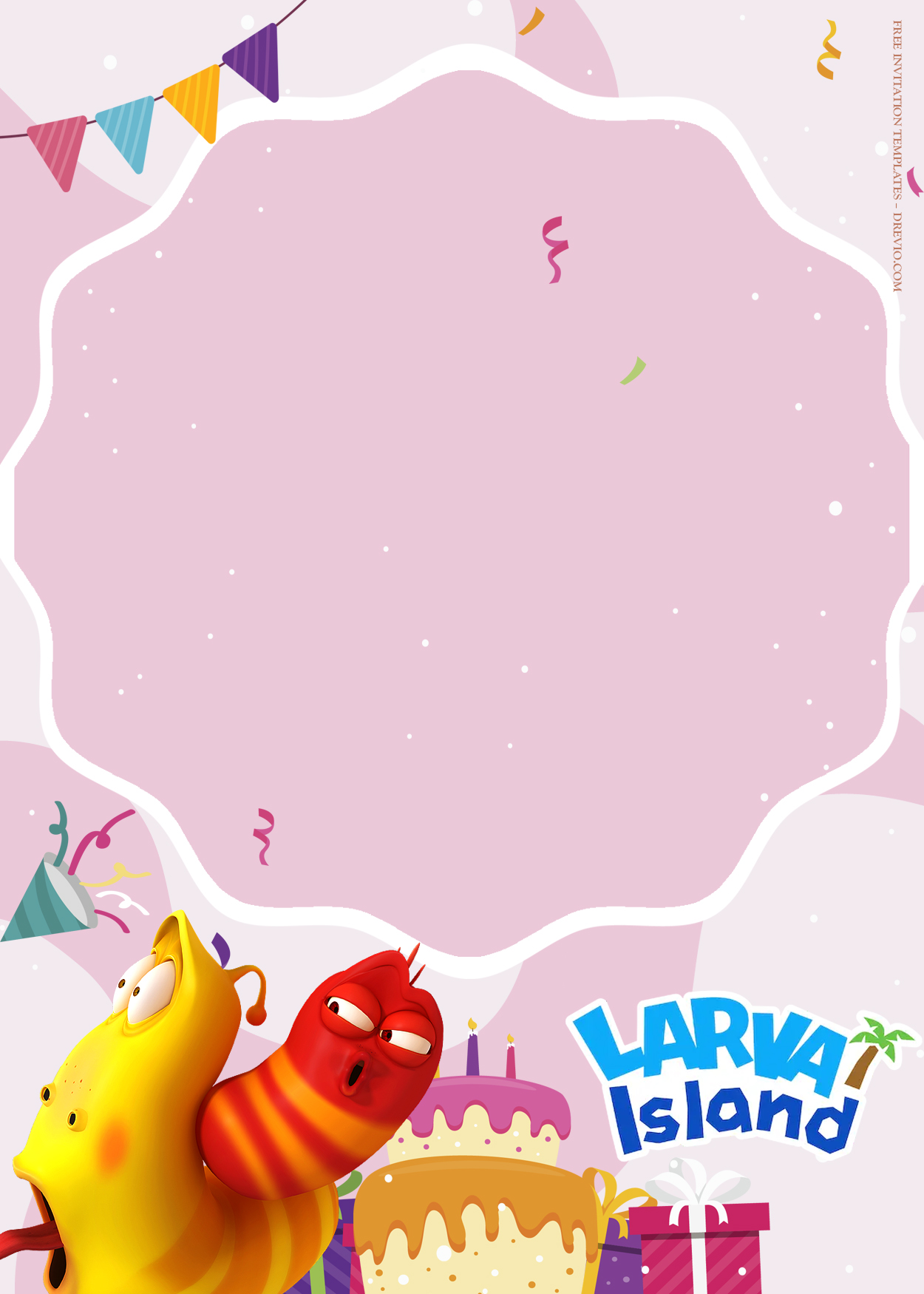 7+ Larva Island Vacation Birthday Invitation Templates Six