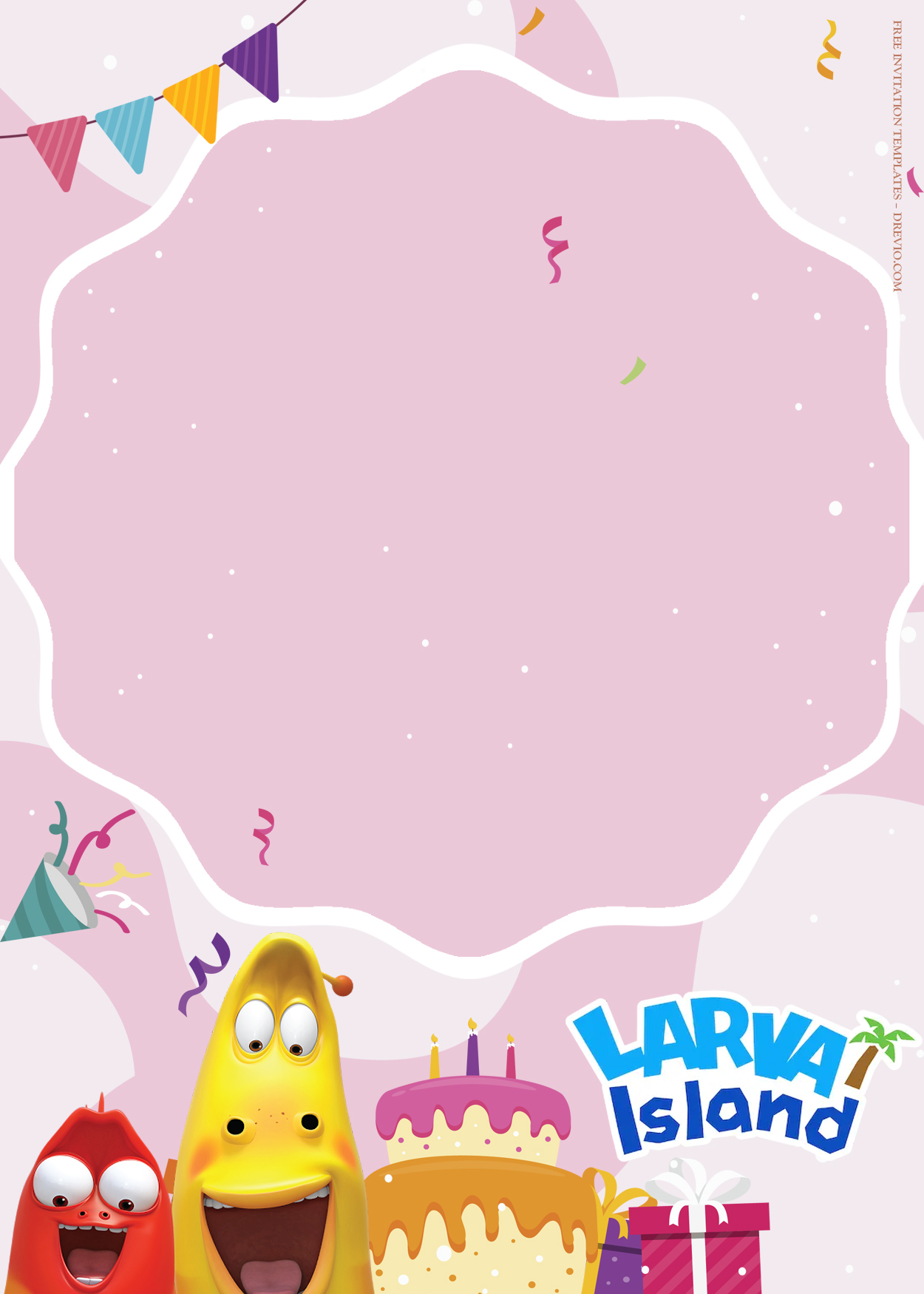 7+ Larva Island Vacation Birthday Invitation Templates Three
