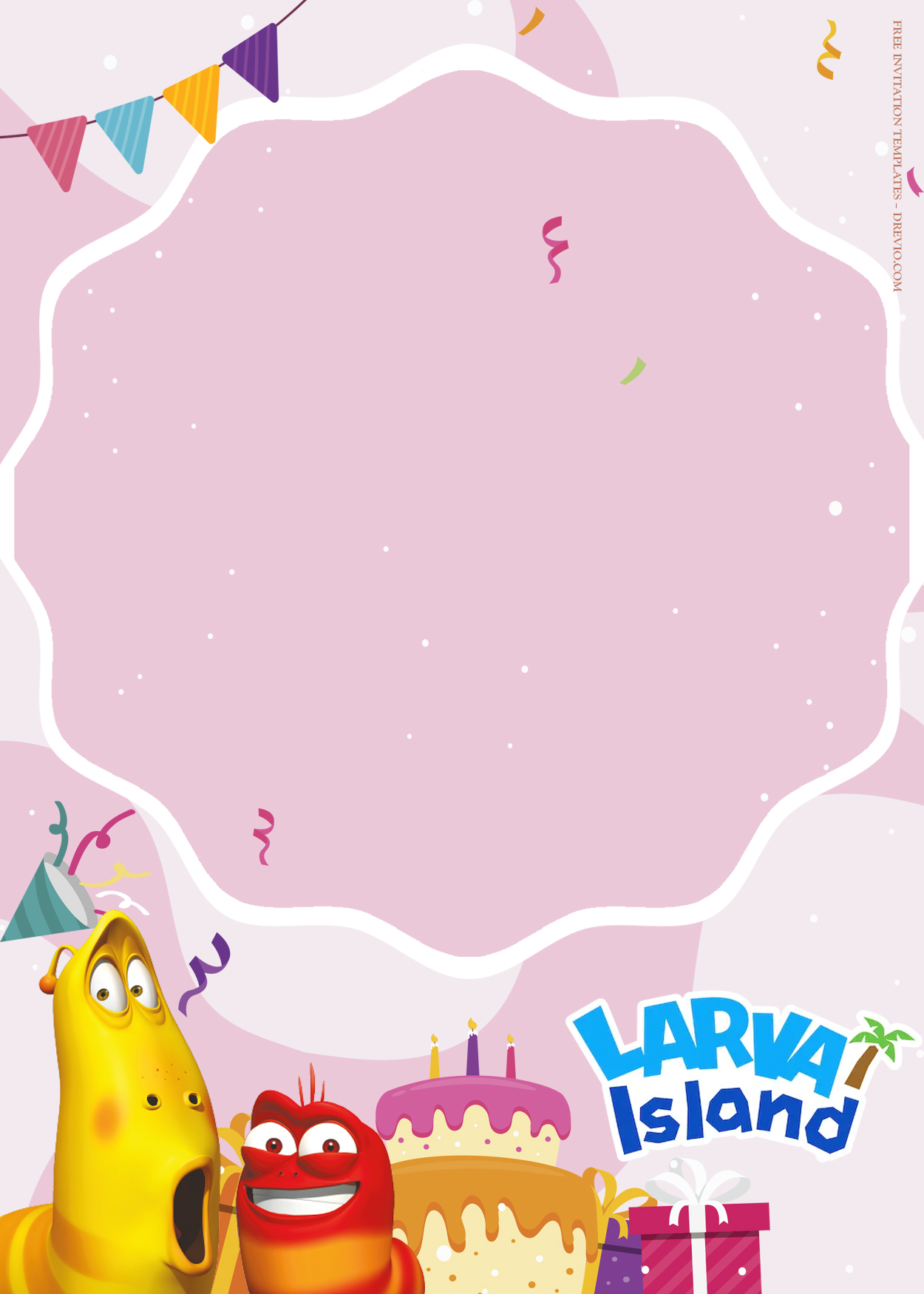 7+ Larva Island Vacation Birthday Invitation Templates Two