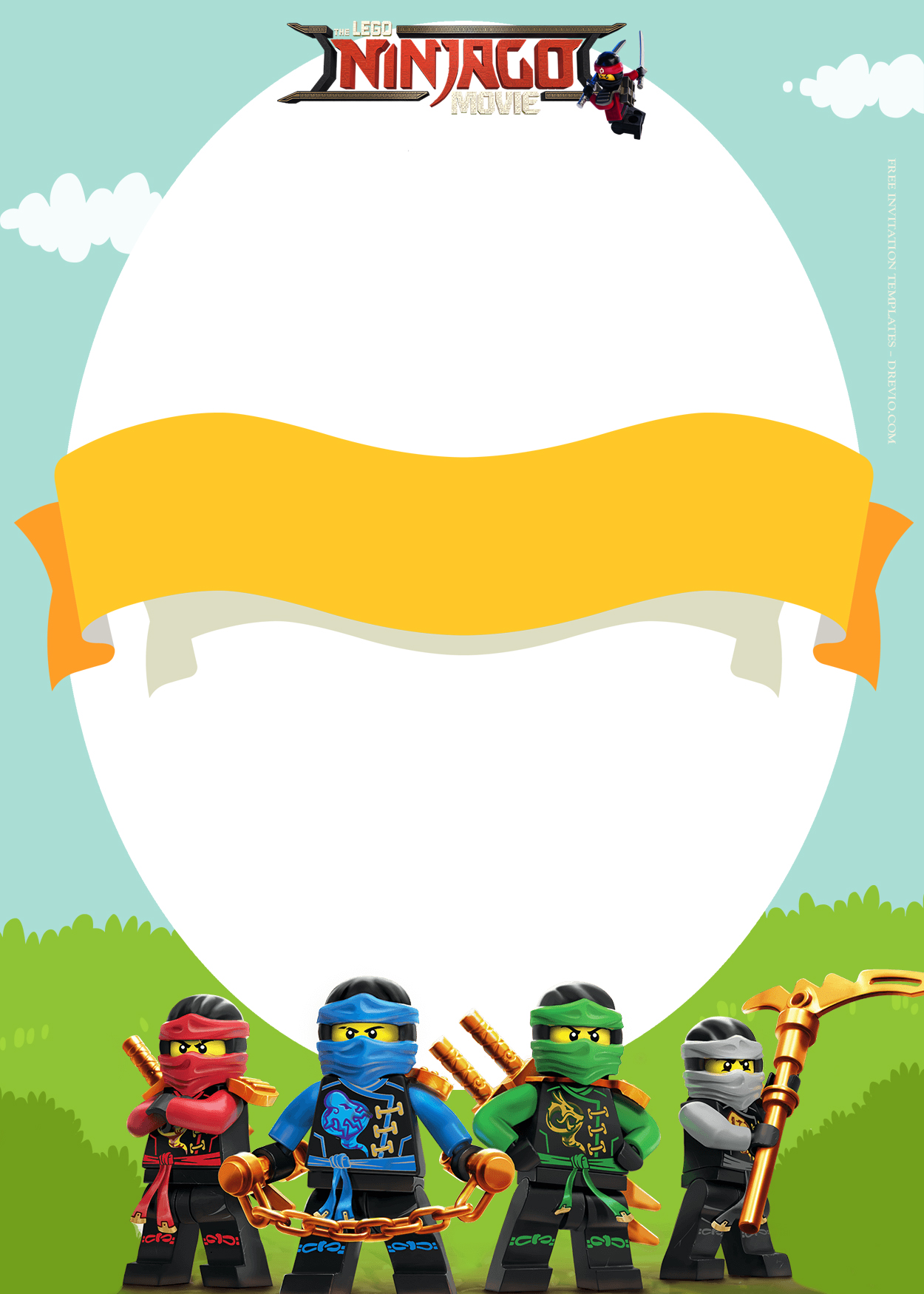 7+ Lego Ninjago Adventure Birthday Invitation Templates One