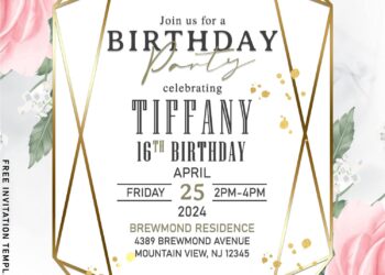 7+ Awe-Inspiring Gardenia Party Invitation Templates For Modern Couples