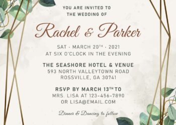 8+ Olive Green Foliage Birthday Invitation Templates