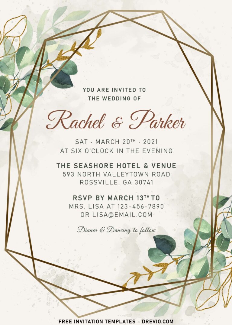8+ Olive Green Foliage Birthday Invitation Templates