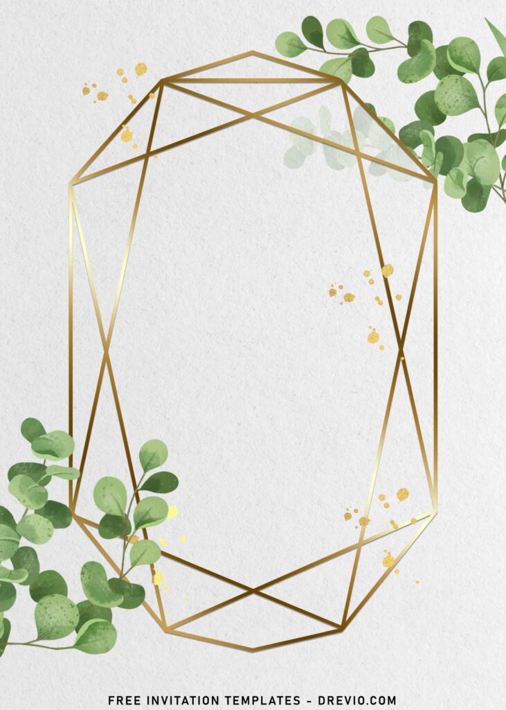 8 Free Greenery Silver Eucalyptus Invitation Templates