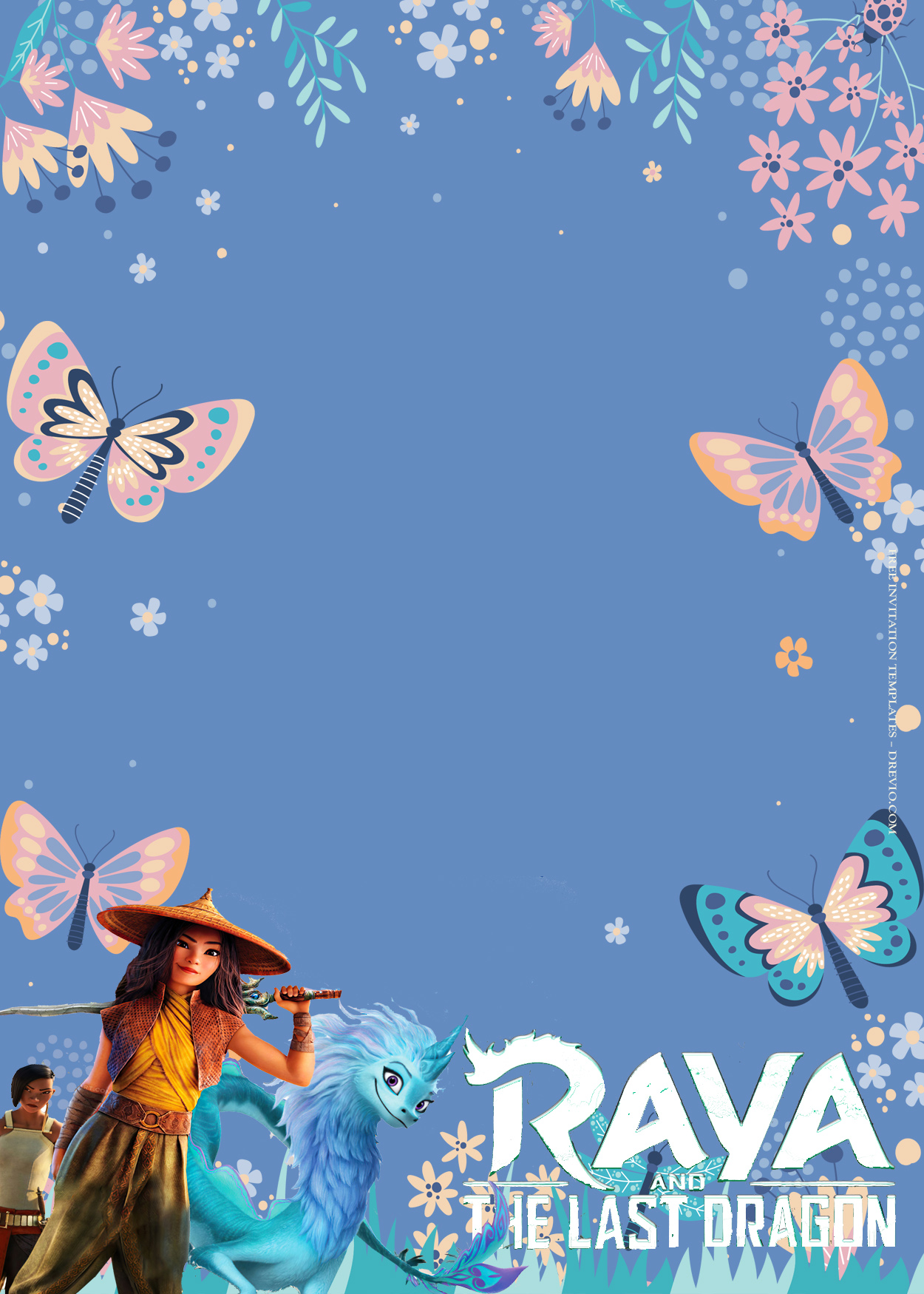 8+ Raya The Last Dragon Birthday Invitation Templates Three