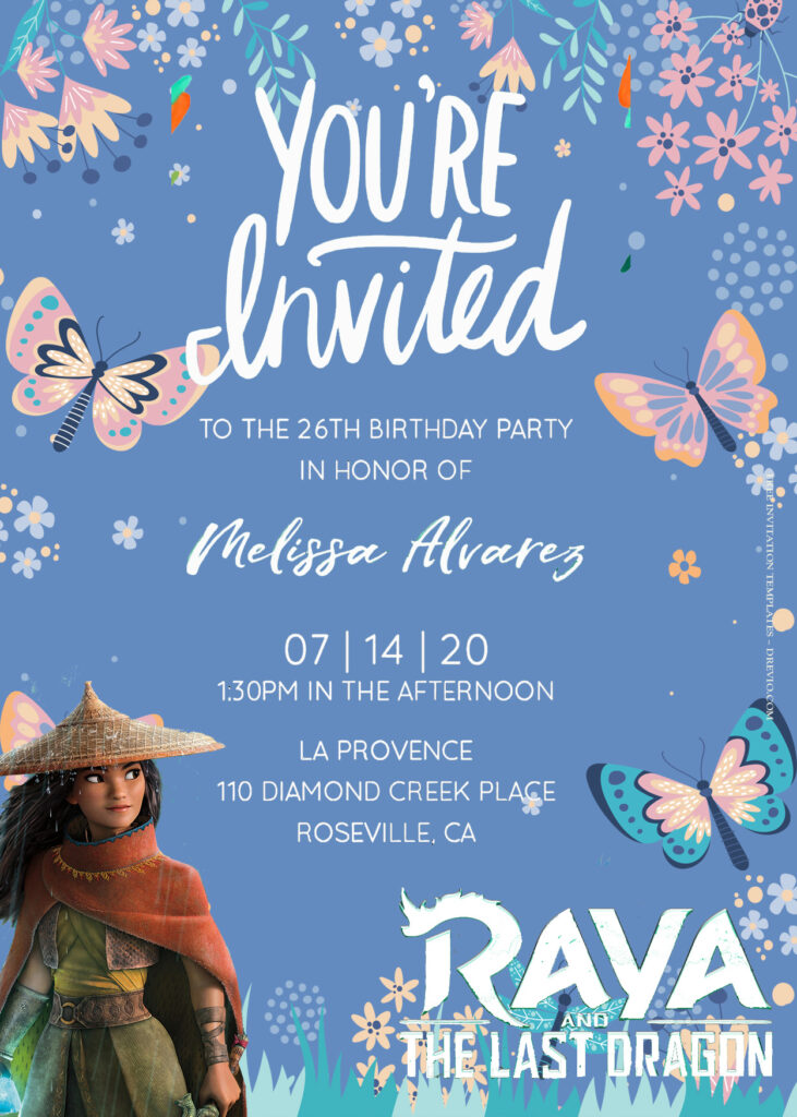 8+ Raya The Last Dragon Birthday Invitation Templates Title