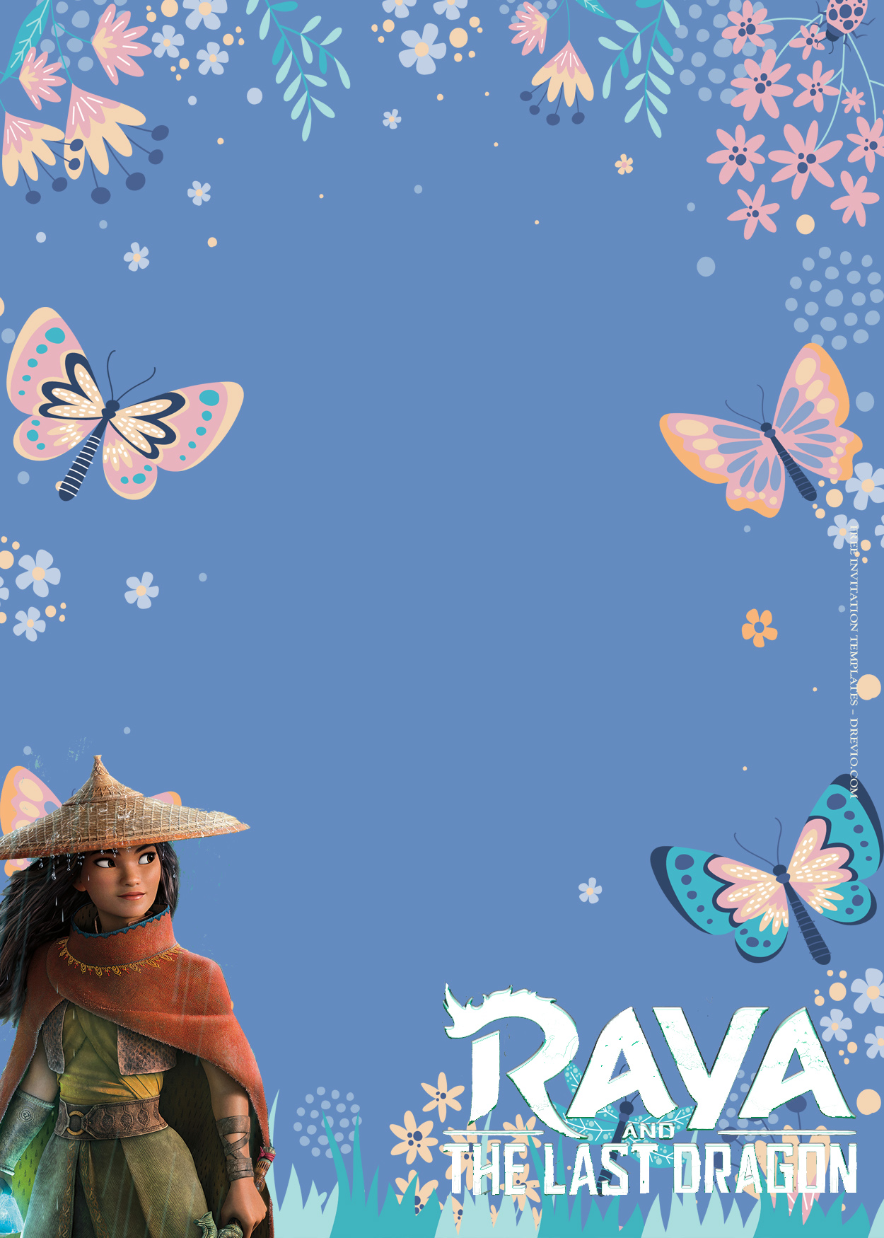 8+ Raya The Last Dragon Birthday Invitation Templates Two