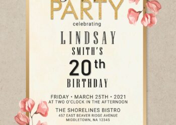 8+ Breathtaking Custom Gardenia Birthday Invitation Templates