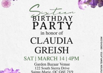 9+ Enchanting Purple Pansy Flowers Birthday Invitation Templates