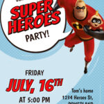 9+ The Incredibles 2 Heroes Birthday Invitation Templates