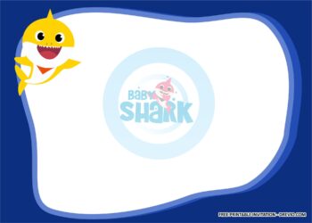 Baby Shark Invitation Templates 2
