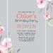 8+ Cascading Blush And White Poppies Floral Invitation Templates