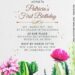 8+ Fiesta Watercolor Cactus Plant Birthday Invitation Templates