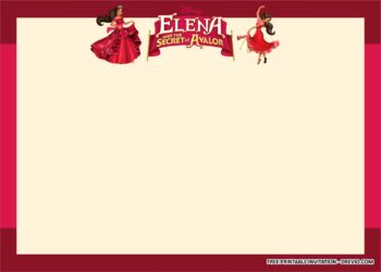 Elena of Avalor Invitation Templates 2