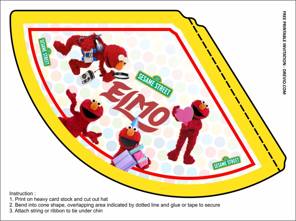 Elmo Hat Templates