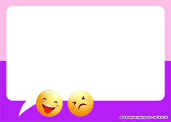Emoji Invitation Templates 1