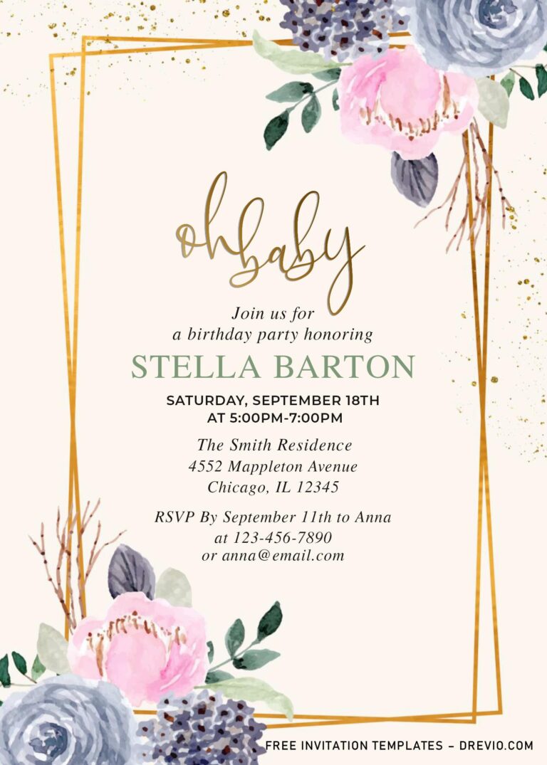 8+ Garden Flowers Invitation Templates Perfect For Any Occasions