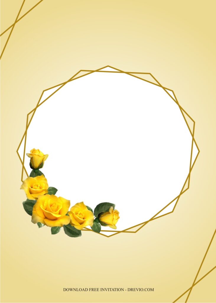 7+ Yellow Rose Flower Invitations to Host a Sweetest Yellow Theme Party