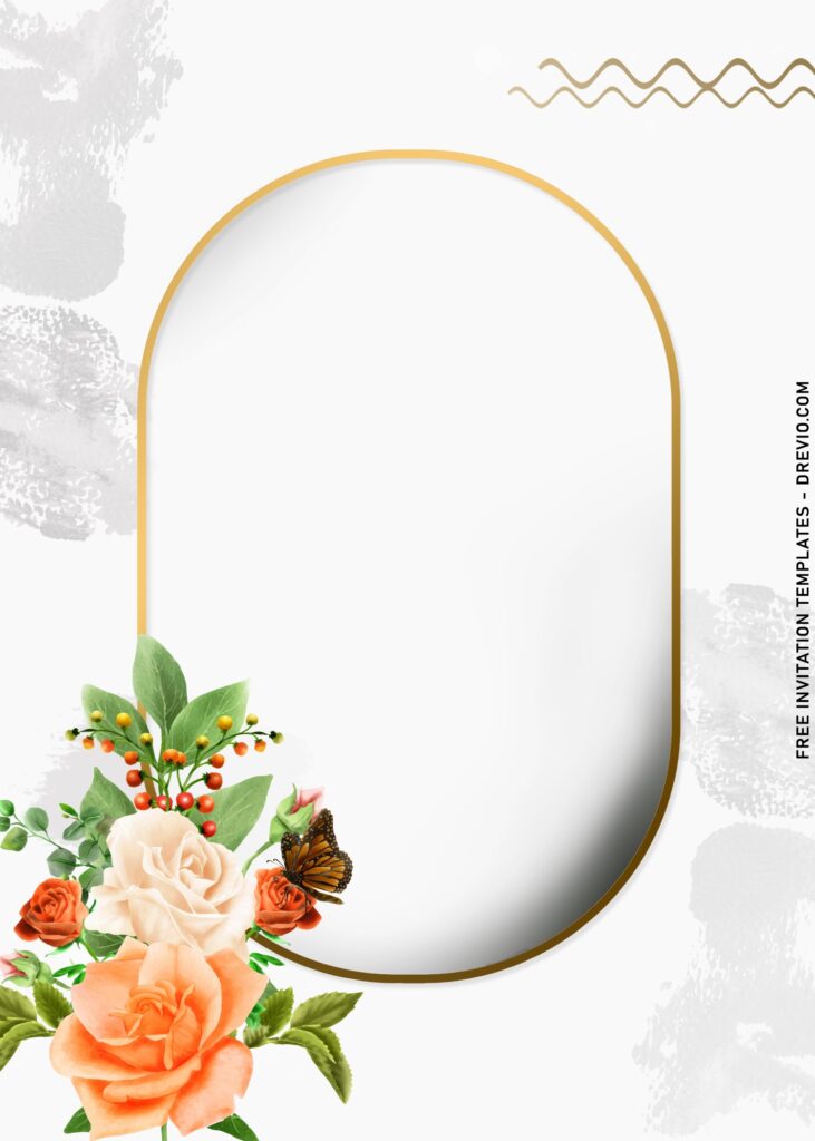 7+ Blissful Autumn Wedding Invitation Templates with asymmetric elements 