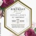 7 Burgundy Vines Birthday Invitation Templates