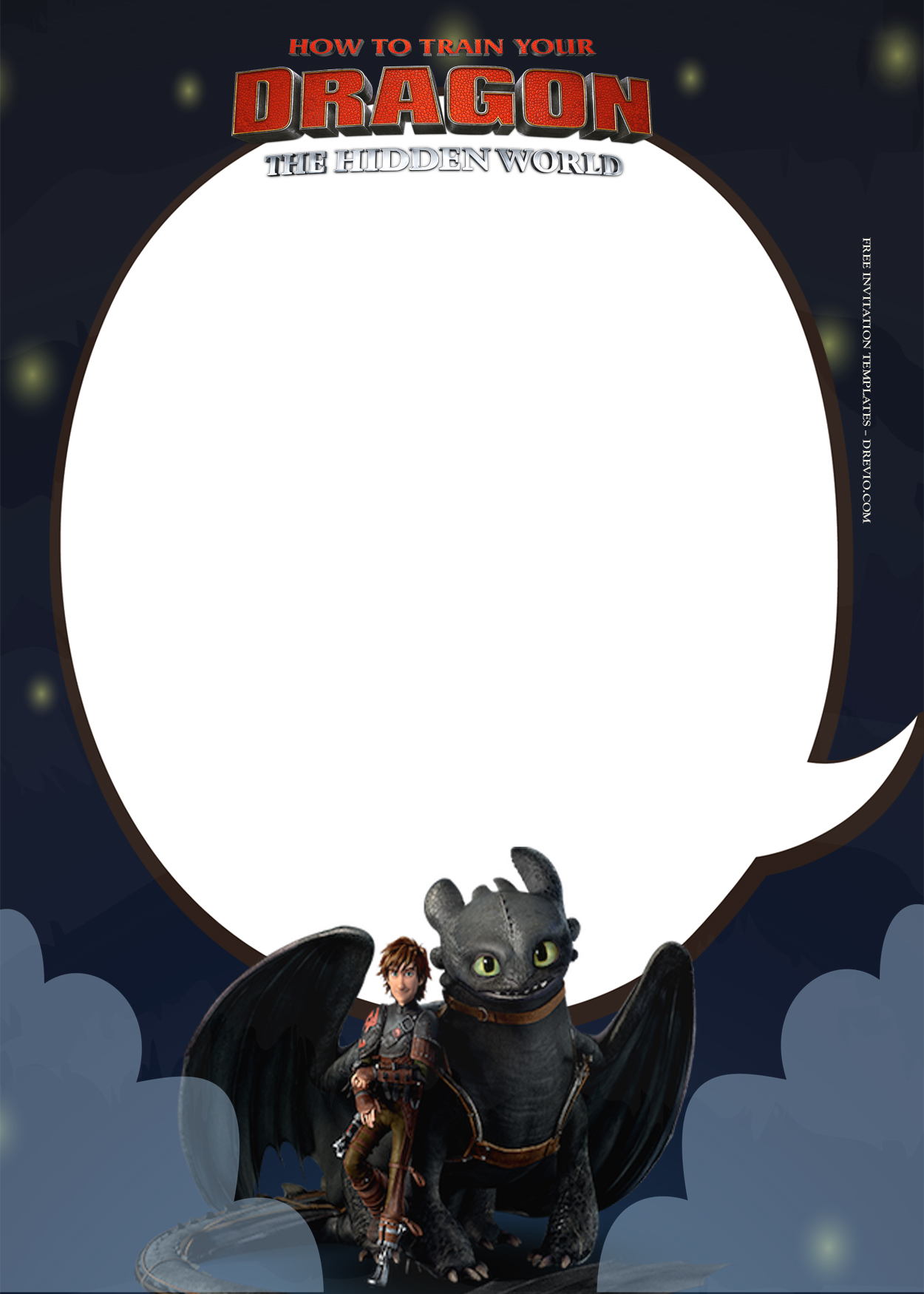 7+ How To Train Your Dragon Birthday Invitation Templates Two