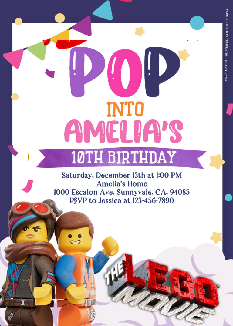 7+ Lego The Movie Party Birthday Invitation Templates Title