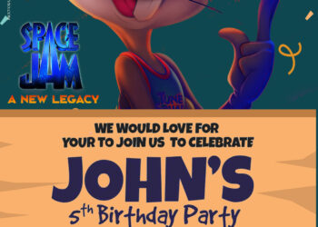 7+ Space Jam A New Legacy Birthday Invitation Templates Title