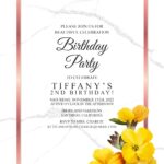 7+ Blossoming Autumn Floral Birthday Invitation Templates